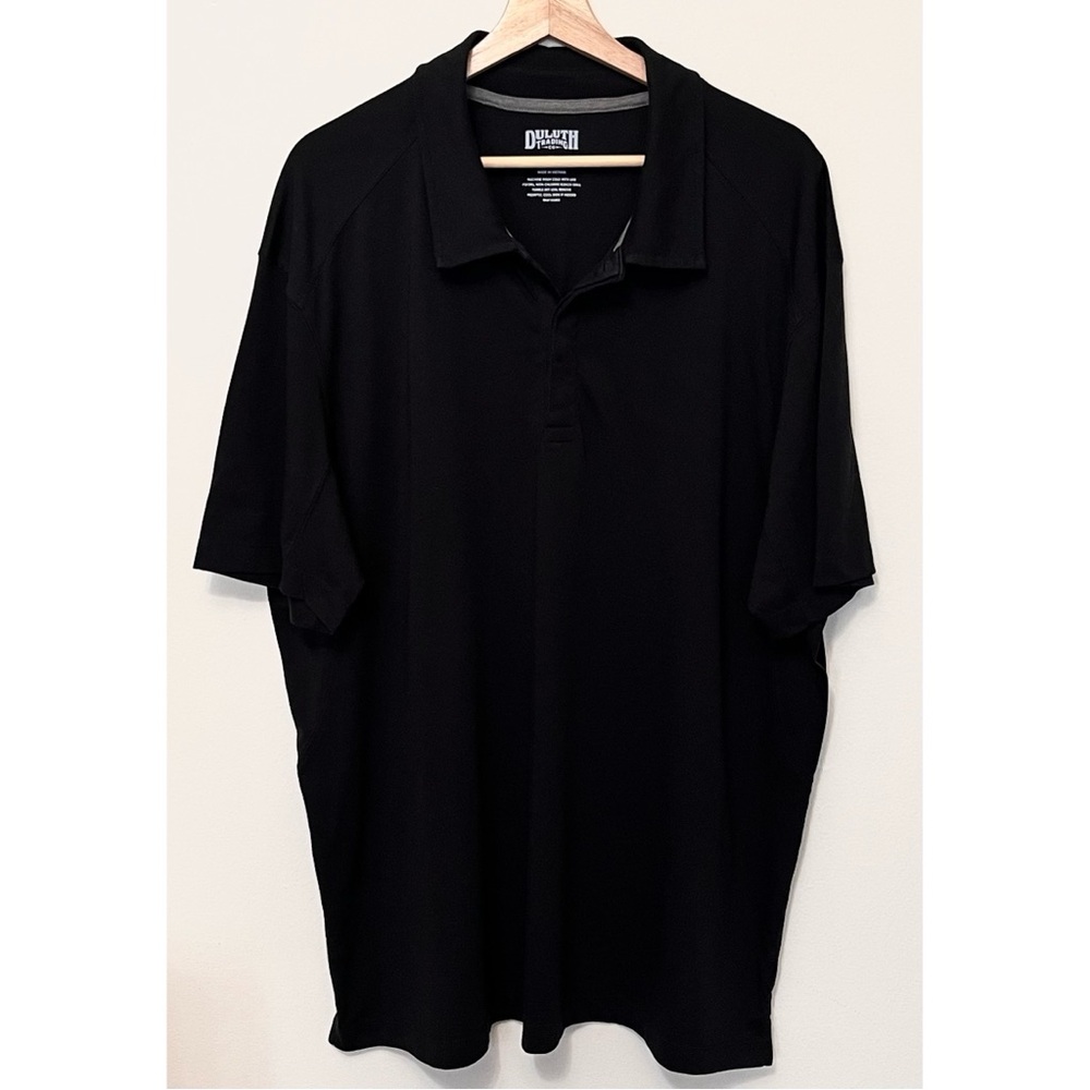 Duluth Trading Co • XL • Dry On The Fly Polo Black Polo Shirt